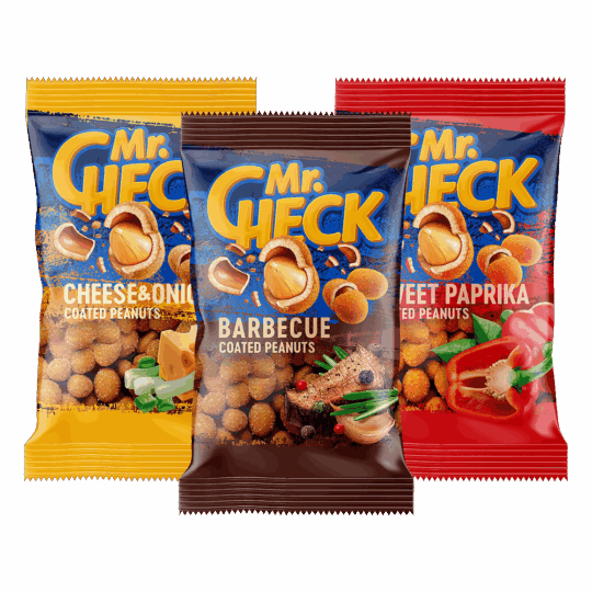 Orzechy w skorupkach Mr.Check 180g – różne smaki