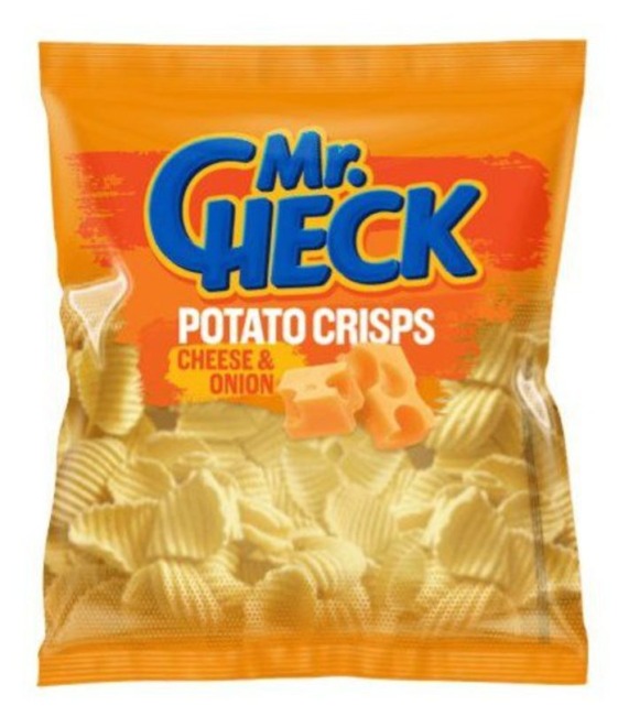 Chipsy ziemniaczane Mr.Check o smaku sera i cebuli, 300 g