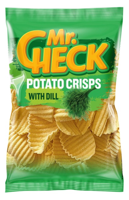 Bulvių traškučiai su krapais Mr.Check, 90 g
