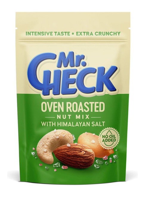 Mieszanka prażonych orzechów Mr.Check z solą, 150 g