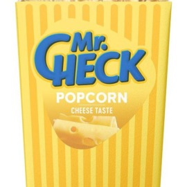 Pop corn Mr.Check al formaggio in scatola, 150 g