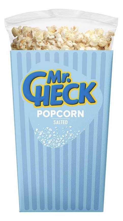 Mr.Check PopCorn BOX Salted 100g.